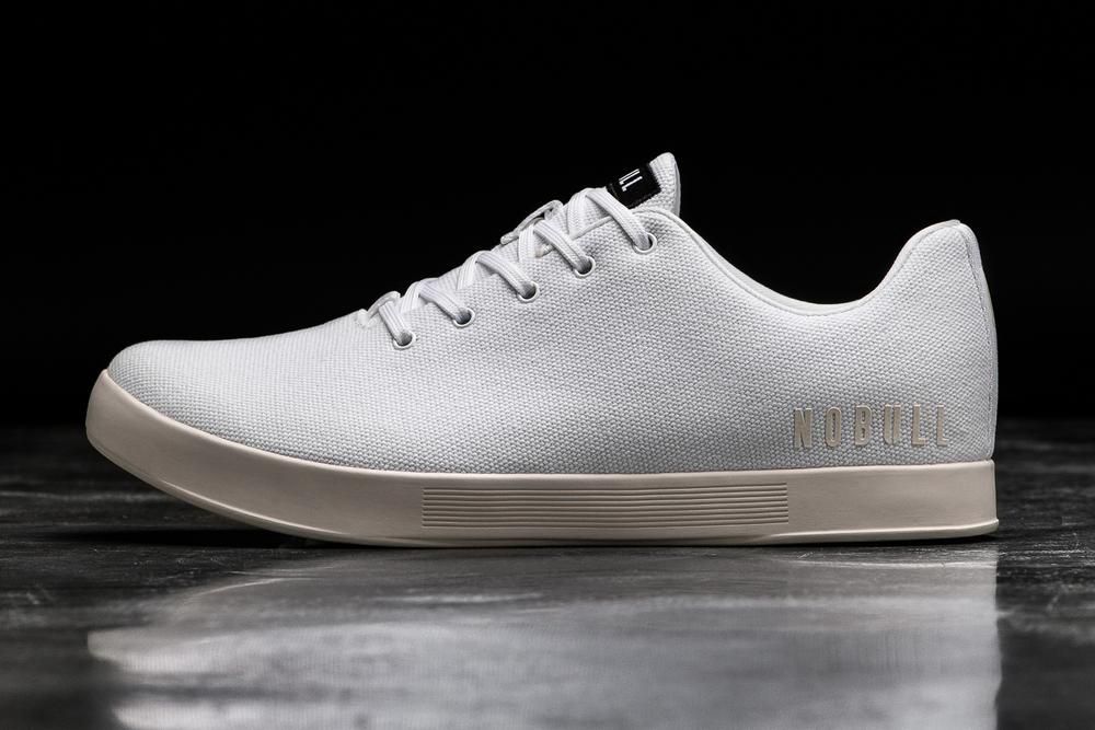 Trainers NOBULL Homme Blanche Ivory - Chaussures NOBULL Canvas,France (6713-JEDMW)